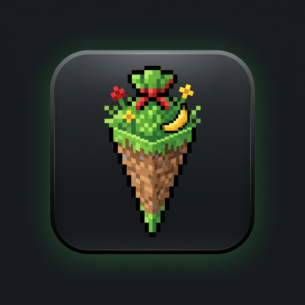 Minecraft Schultüte Icon (NanoBanana2 thematisch)